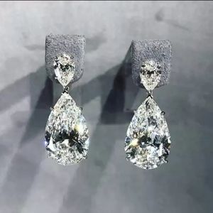 Zirconia Huitan Elegant dangle women's earrings teardrop cubic Zirconia